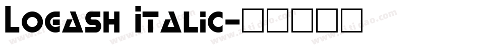 Logash Italic字体转换